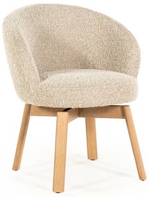 Eleonora Liva Eetstoel Hout Frame Taupe