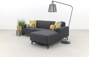 Boavista Sunbrella loungebank chaise longue - Sooty - 2-delig - links
