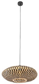 Oosterse hanglamp zwart bamboe 50 cm - Ostrava