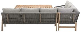 Garden Impressions Alora lounge dining set 3-delig links - grey sand