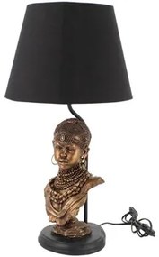 Tafellampen Goud Signes Grimalt  Lamp Met Afrikaanse Figuur