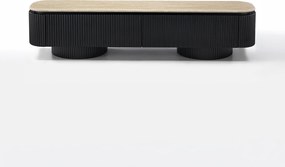 TV Meubel Met Travertin - 200x40x55cm.