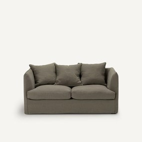 2-zitsbank in stonewashed linnen, Néo Chiquito