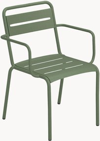 Stapelbare tuinstoelen Star met armleuningen, 2-delig