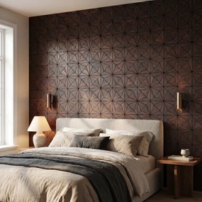 Decoratief Houten Wandpaneel | Nolan   Rose Black | 60×60 cm | Amerikaans Notenhout