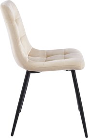 Pack 4 Stuhl Fluwelen Stoelen