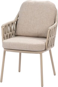 Santino high back dining tuinstoel latte Taste 4SO