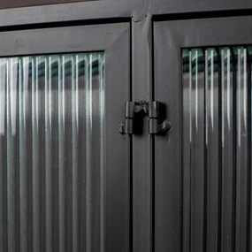 Dutchbone Boli Dressoir Met Ribbel Glas - 150x38x90cm.