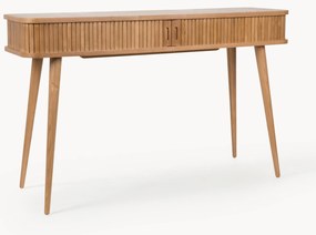 Houten wandtafel Barbier met geribde voorkant