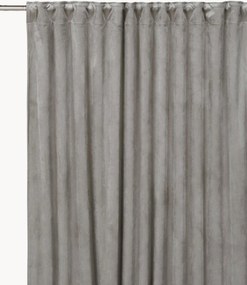 Fluwelen dim-out multibandgordijnen Elise, 2-delig, B 135 cm