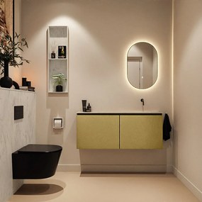 Mondiaz Ture DLux toiletmeubel 120cm oro met wastafel opalo rechts zonder kraangat