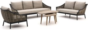 Stoel-bank loungeset Apple Bee | 6 personen | Loungeset Grijs | Aluminium | Kees Smit Tuinmeubelen