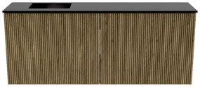 Mondiaz Joya 100cm toiletmeubel dusk met wastafel faye links zonder kraangat urban