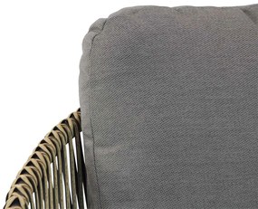 Tuinset 6 personen 240 cm Aluminium/wicker Taupe Coco Nathan/Diogo