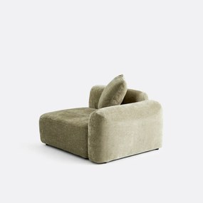 Rechthoekig element voor modulaire sofa, in jacquard chenille, AMAD