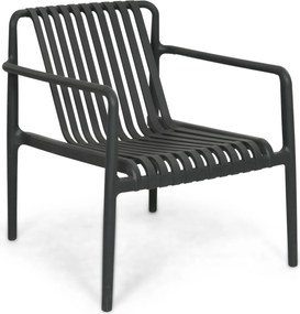 Tuinstoel stapelbaar Kunststof Grijs-antraciet Domani Furniture Alba antracite