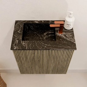 Mondiaz Joya DLux 40cm toiletmeubel dusk met wastafel faye links 1 kraangat lava