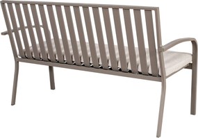 Milan Alu -seater Bench Taupe Zand/Beige