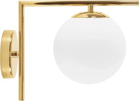 Wandlamp Wandlamp Glazen Bol Goud APP674-1W