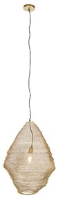 Eettafel / Eetkamer Oosterse hanglamp goud 60cm - NidumOosters E27 rond Binnenverlichting Lamp