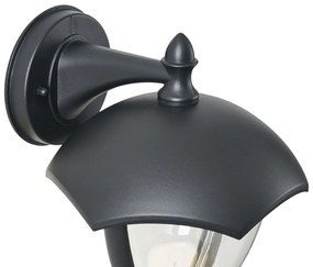 Smart buiten wandlamp zwart met helder glas incl. LED IP54 - Classica