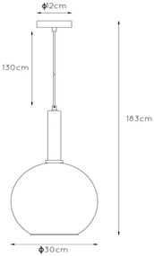 Lucide Marius hanglamp 30cm 1x E27 zwart