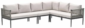 Garden Impressions Burela lounge hoekset rechts 4-delig - taupe