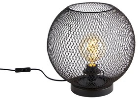 Moderne tafellamp zwart - Mesh Ball Modern E27 Draadlamp bol / globe / rond Binnenverlichting Lamp
