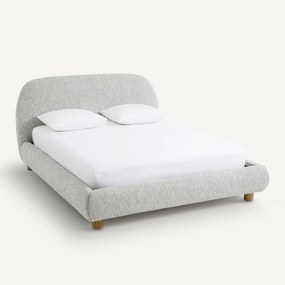 Organisch bed met boxspring, Aude, ontwerp Emmanuel Gallina