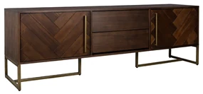 Dutchbone Class Tv-meubel Visgraat Acacia Hout - 180x45x60cm.