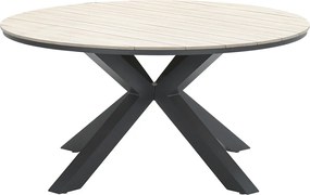 Garden Impressions Marbella tuinset 6-delig earl grey - Tulli tuintafel Ø148 cm