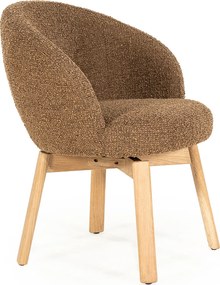 Eleonora Livia Eetstoel Hout Frame Bruin