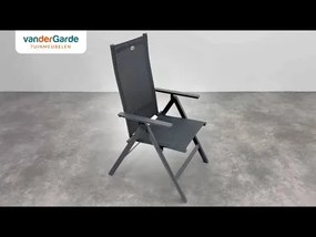 Hartman Napoli/Chaneo verstelbare tuinset - 220x100 cm. - 7-delig