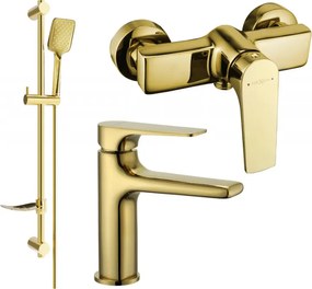 Mexen Lynx DF62 doucheset, goud - 745904DF62-50
