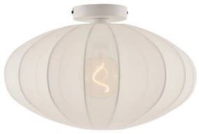 Japandi plafondlamp wit met stoffen kap - Bida
