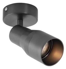 Moderne plafondspot gunmetal GU10 50mm rond - Stanley