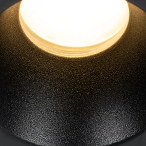 Set van 12 Moderne inbouwspots zwart GU10 35mm IP44 - Dept Modern GU10 rond Binnenverlichting Lamp