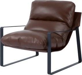 VEVOR Accent Chair Lounge Chair, comfortabele gestoffeerde stoel met zachte schuimvulling en stevig metalen frame en afneembaar kussen, relaxstoel voor woonkamer, slaapkamer, kantoor, bruin