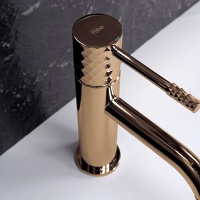 Wastafelkraan Rea Lungo Diamond Copper Low