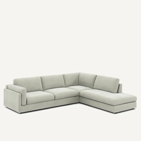 Hoekbank van stonewashed fluweel, César