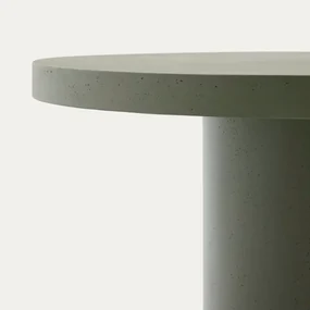 Kave Home Aiguablava Cement Eettafel Rond Groen 120 Cm - 120 X 120cm.