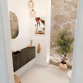 Mondiaz Joya 100cm toiletmeubel shadow met wastafel faye links 1 kraangat urban