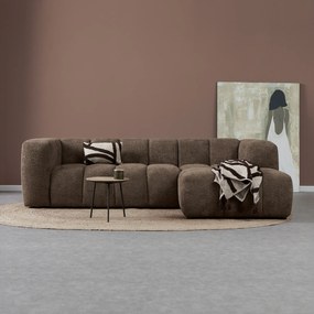 Design Bank Bruin Hoek Rechts
