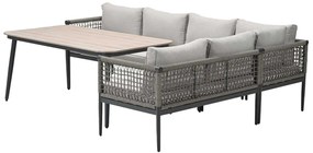 Garden Impressions Burela lounge dining set 5-delig rechts - taupe