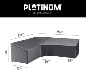 Platinum Aerocover loungesethoes 255x255x90x65 cm - L-vorm trapeze