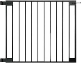 Tuinpoort aluminium industrieel zwart gepoedercoat incl. beslag (100 x 85 cm)