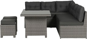 Garden Impressions Lapa lounge dining set 5-delig - grijs