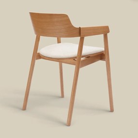 Plywood Eetkamerstoel Met Armleuningen