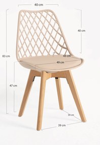 Set 4 Mima Stoelen