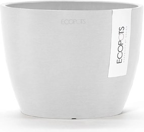 Ecopots bloempot Stockholm Mini 16  - Rond - Pure White - Diameter 16,2 x H12 cm